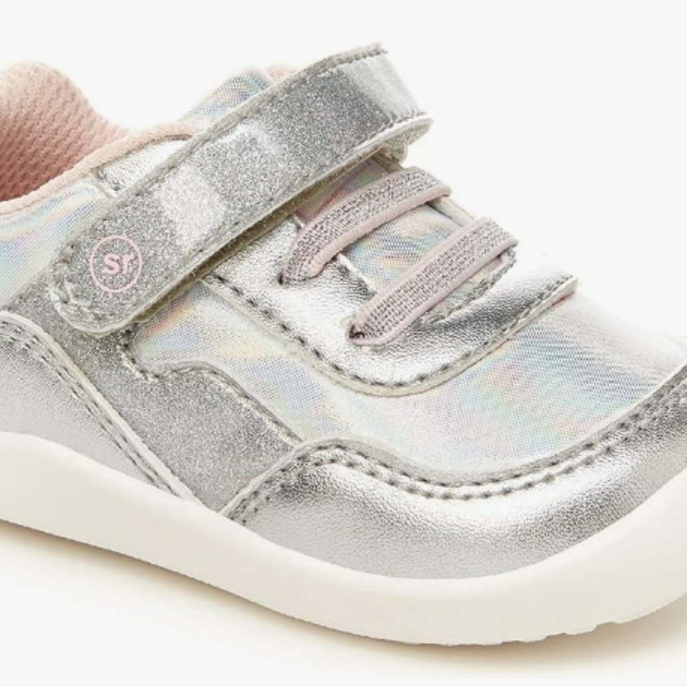 Silver Stride Rite 360 Natasha Silver Sneakers Shoes New with Box